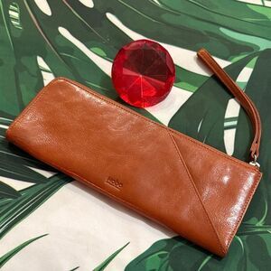 HOBO Tan Leather Wallet